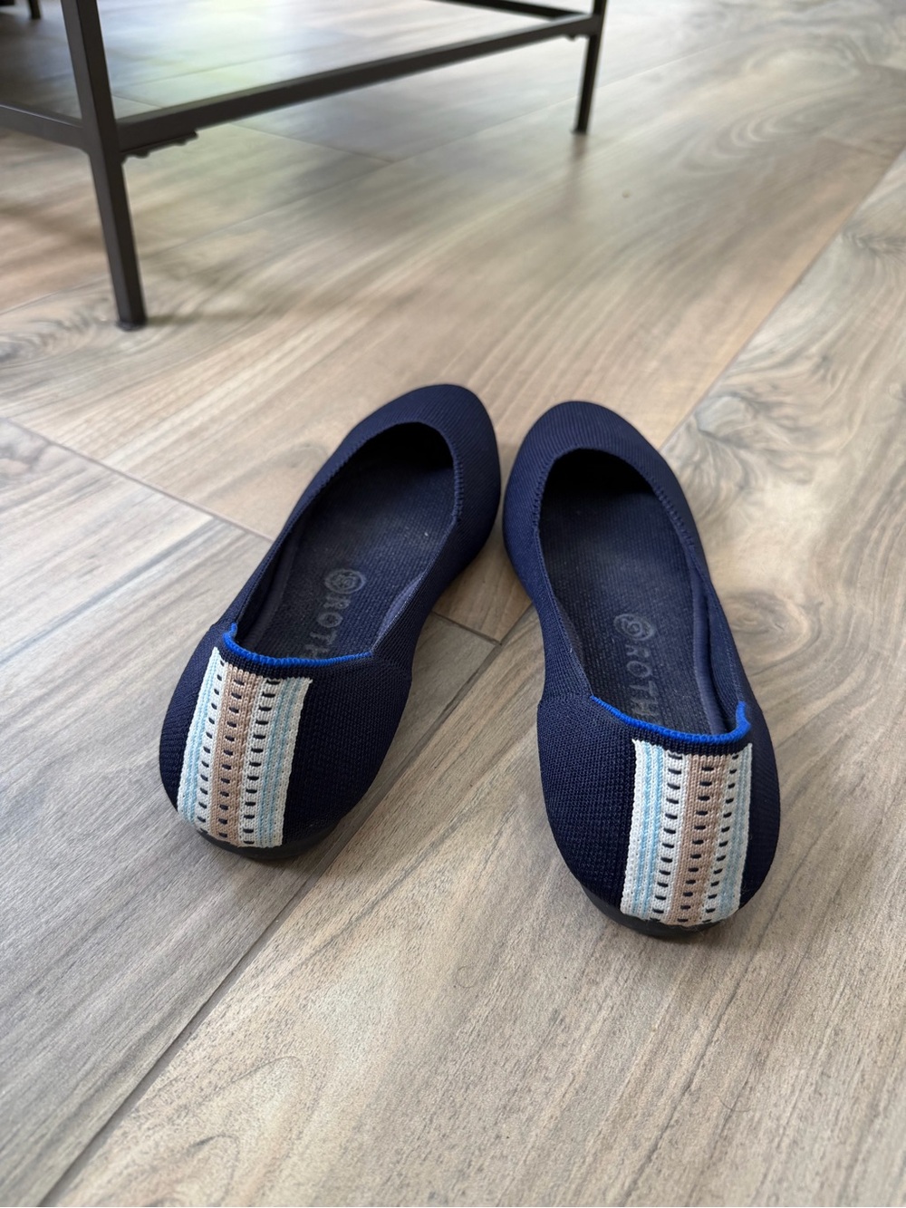 Rothy's Navy Knit Flats size 8.5 - Picture 3 of 4